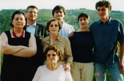 O brother´s e a mãe nas bodas de prata da Linda